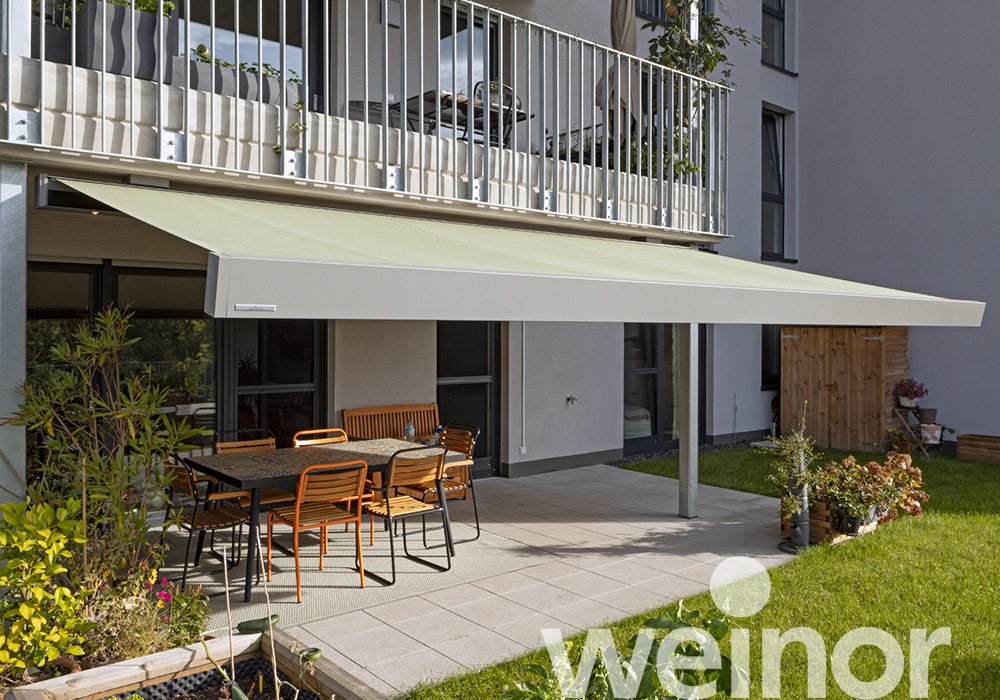 Kubische Markise auch für kleine Terrassen
