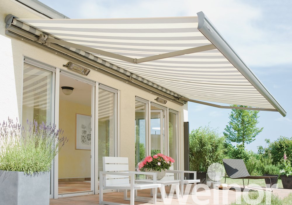 Markise weinor Semina mit separater LED Design Leiste