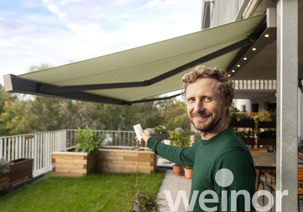 Kubische Markise auch für kleine Terrassen