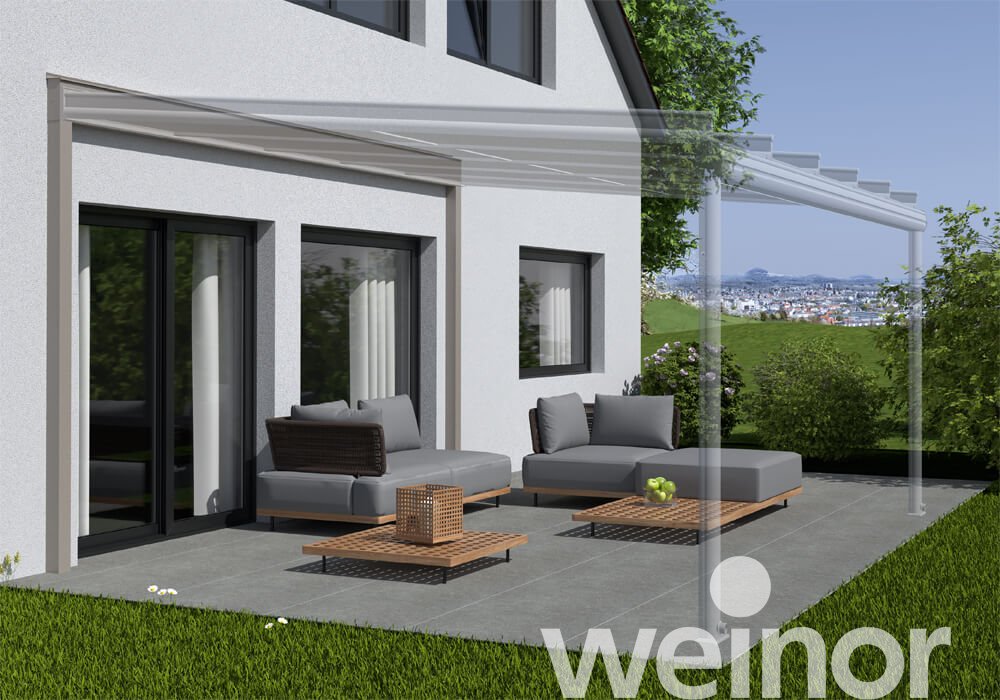 Raccord Mural Porteur et Terrazza Originale avec des toits de terrasse en verre