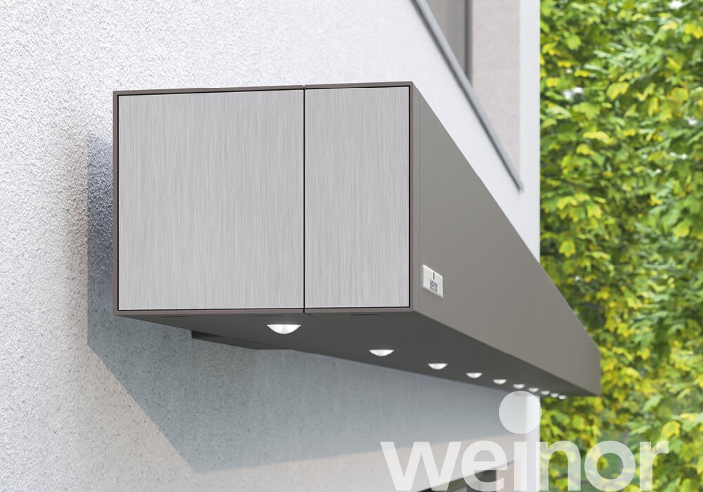 Zonneschermen weinor Smaila close-up, met ledspots
