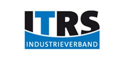 Logo des ITRS mit schwarzer Schrift und blauem Hintergrund, zeigt den Schriftzug "INDUSTRIEVERBAND". Logo des ITRS mit schwarzer Schrift und blauem Hintergrund, zeigt den Schriftzug "INDUSTRIEVERBAND".