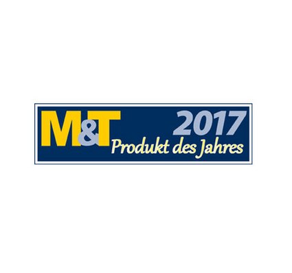Logo met de kleuren geel en donkerblauw, met tekst en jaartal 2017.